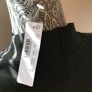 J Crew sleeveless mock neck top with zipper back